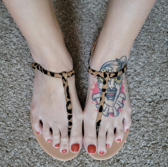 H&M Leopard Print Sandals Size 39 - Picture 1 of 8